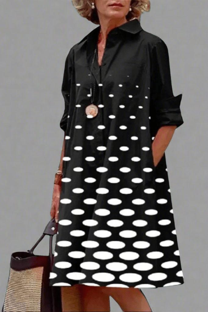 Yvonne - Robe Midi Luxe avec Design Élégant