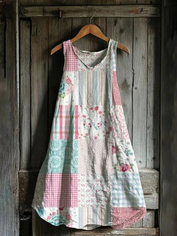 Rosalie – Robe avec motif pastel