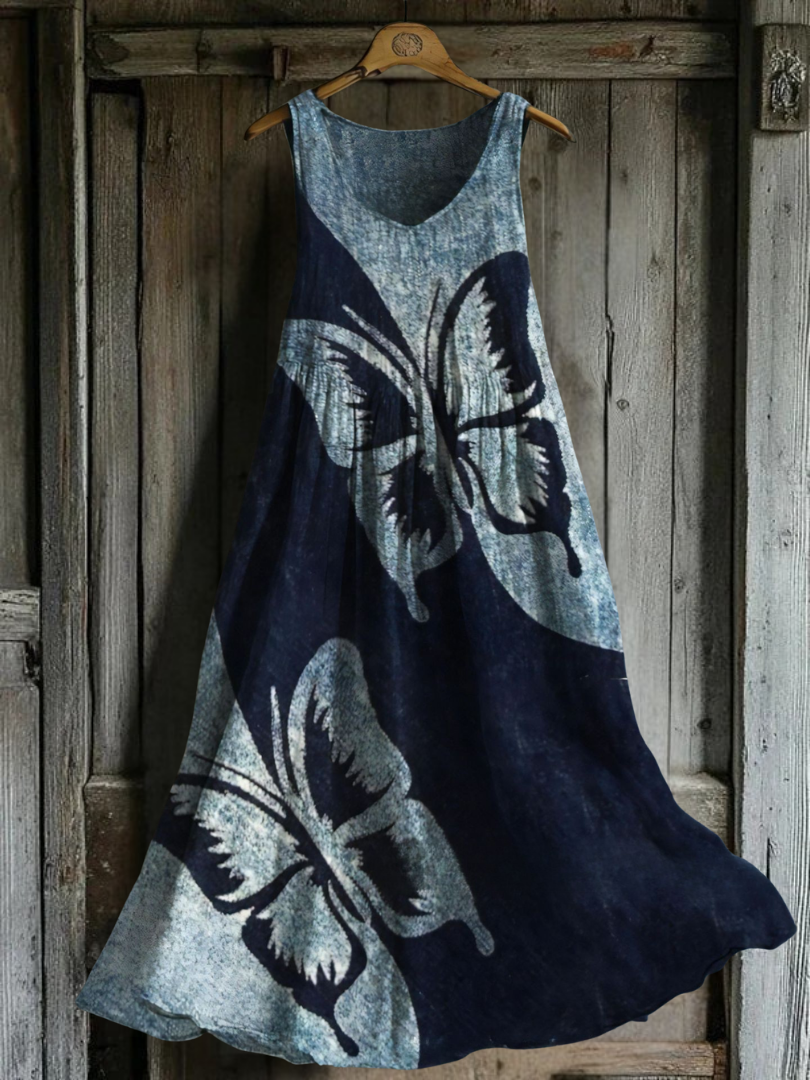 Marianne – Robe avec imprimé papillon