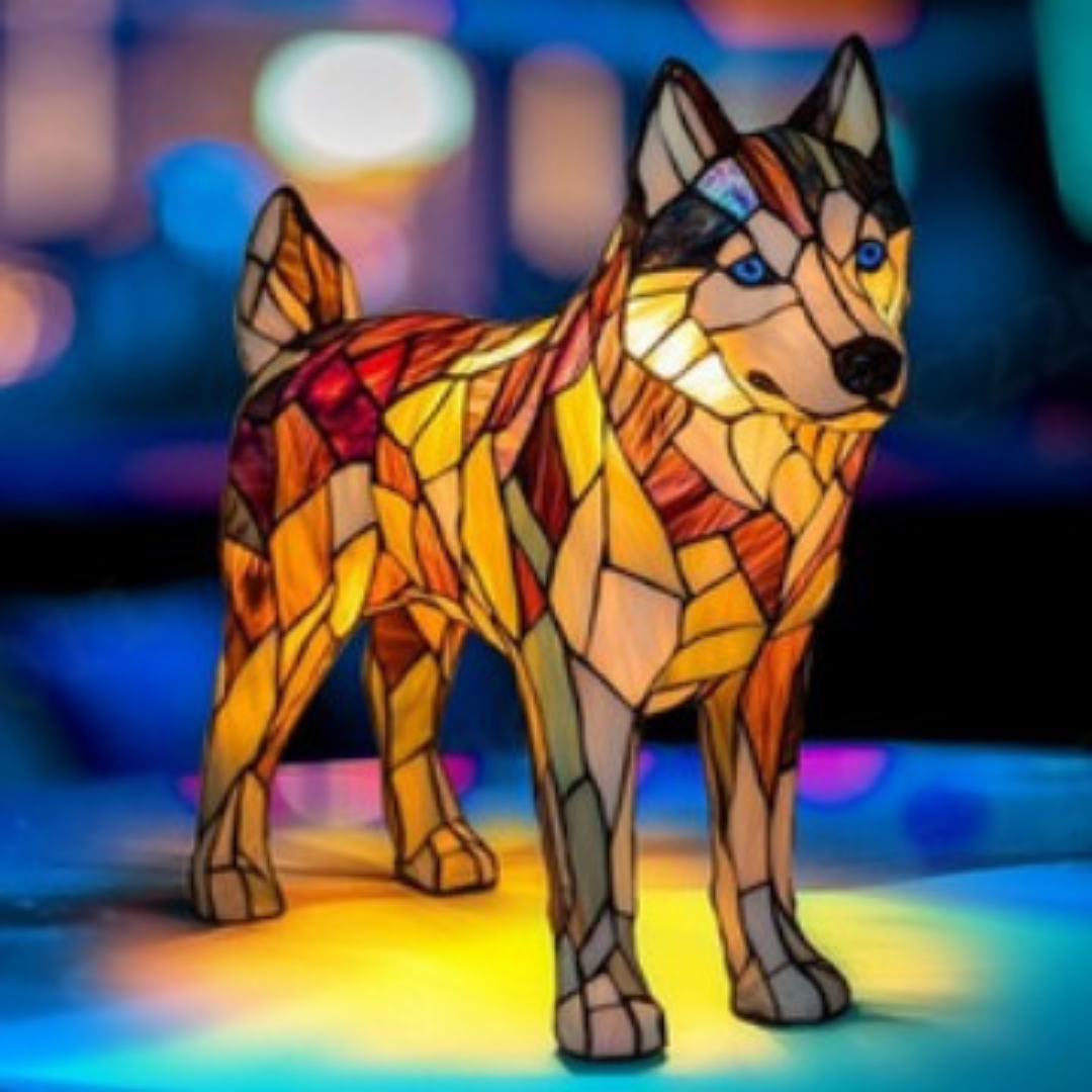 Diesel | Lampe magique pour chiens en verre coloré