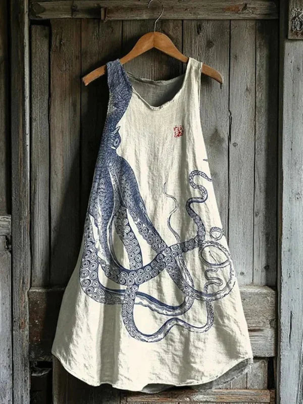 Ondine – Robe avec motif de tentacule