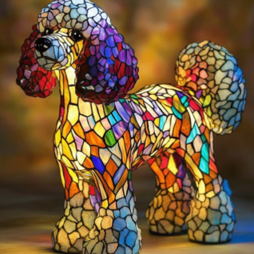 Gigi | Lampe magique pour chiens en verre coloré