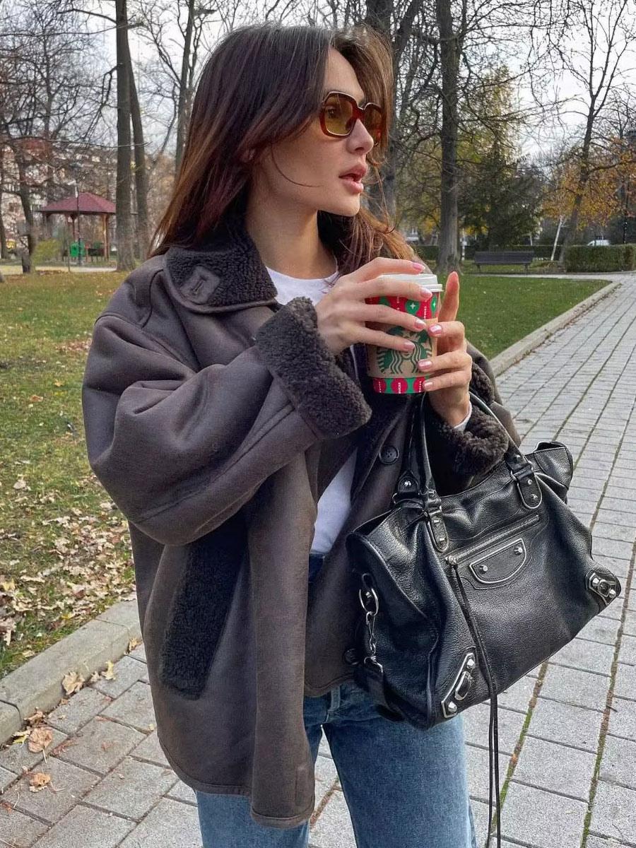 Veste courte pour femme | Veste chaude style moderne pour l’hiver