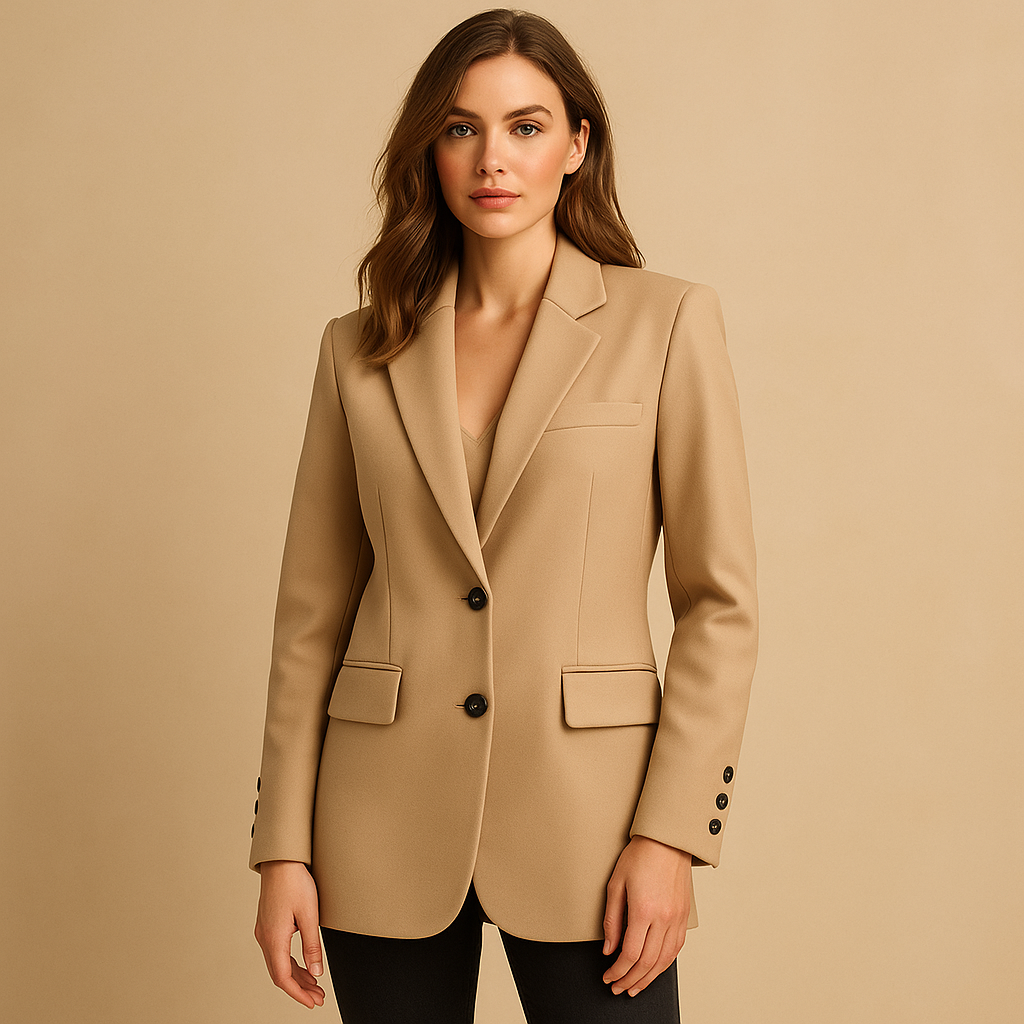 Blazer pour femme | Blazer long à boutons avec col classique