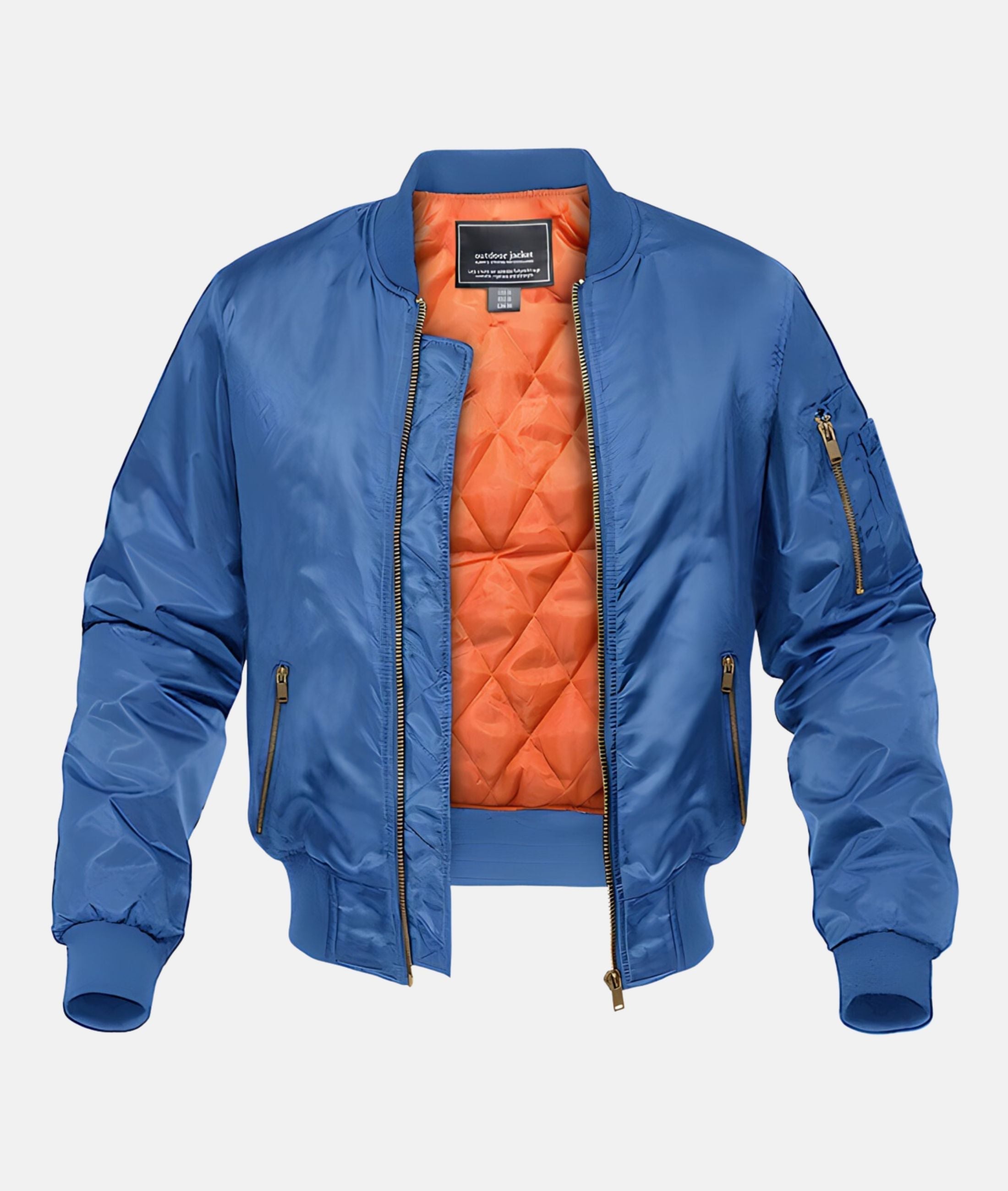 Blouson aviateur homme poignets zippés usage quotidien