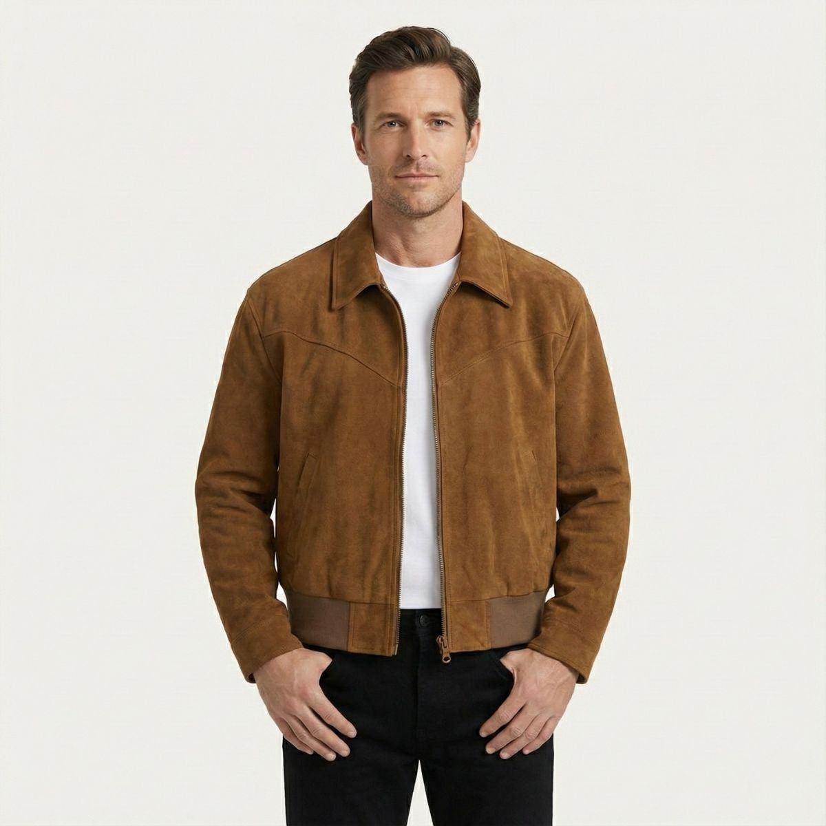 Blouson bomber homme manches longues usage quotidien extérieur