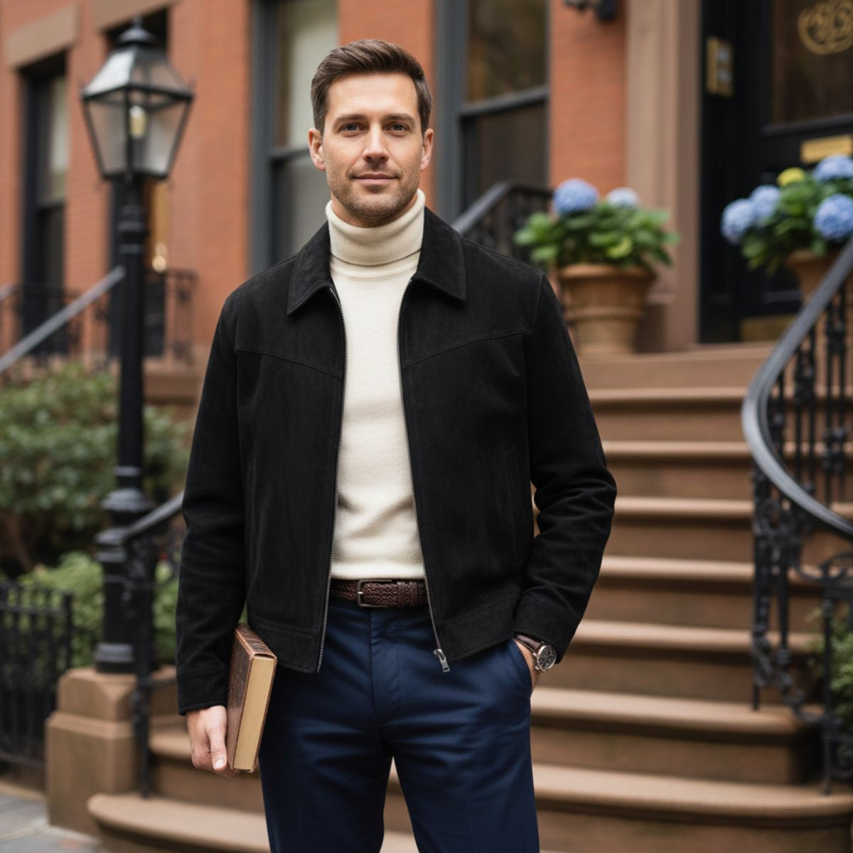 Blouson bomber homme manches longues usage quotidien extérieur