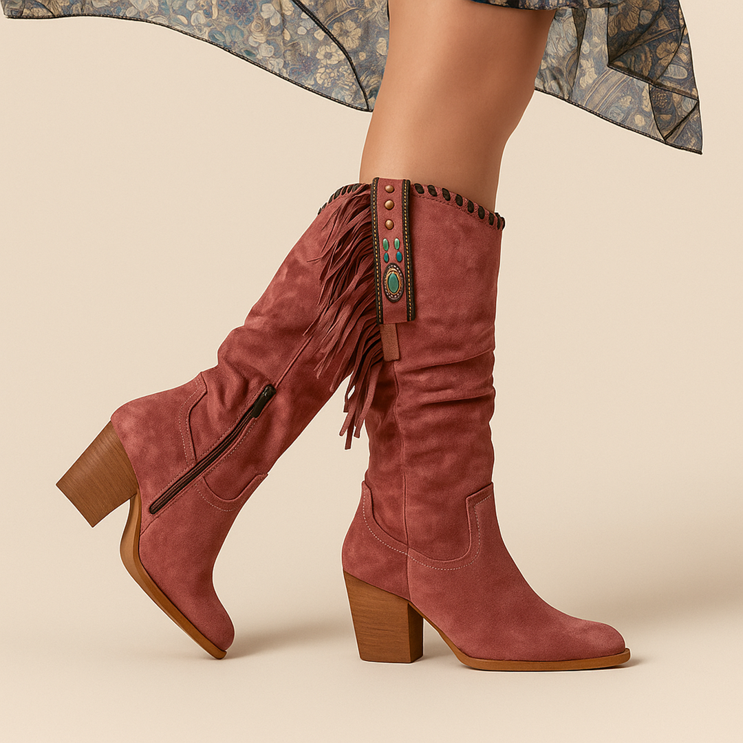 Bottes femme mi-mollet | Bottes à talon bloc style moderne