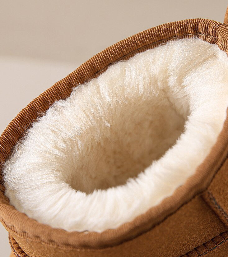 Bottines d’hiver pour femme | Chaussures courtes à semelle épaisse