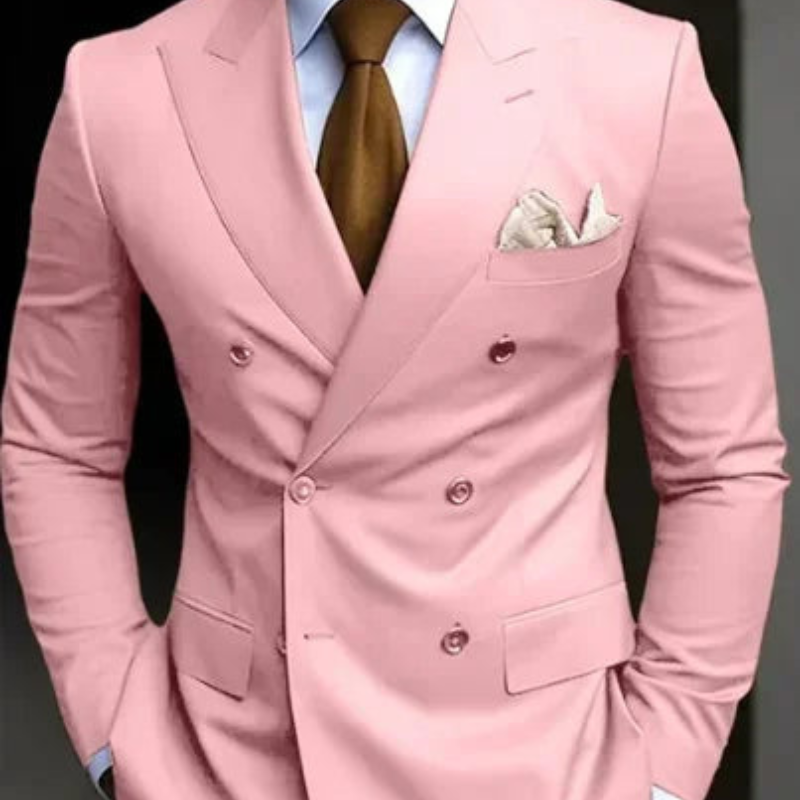 Costume de mariage croisé pour homme | Ensemble 2 pièces