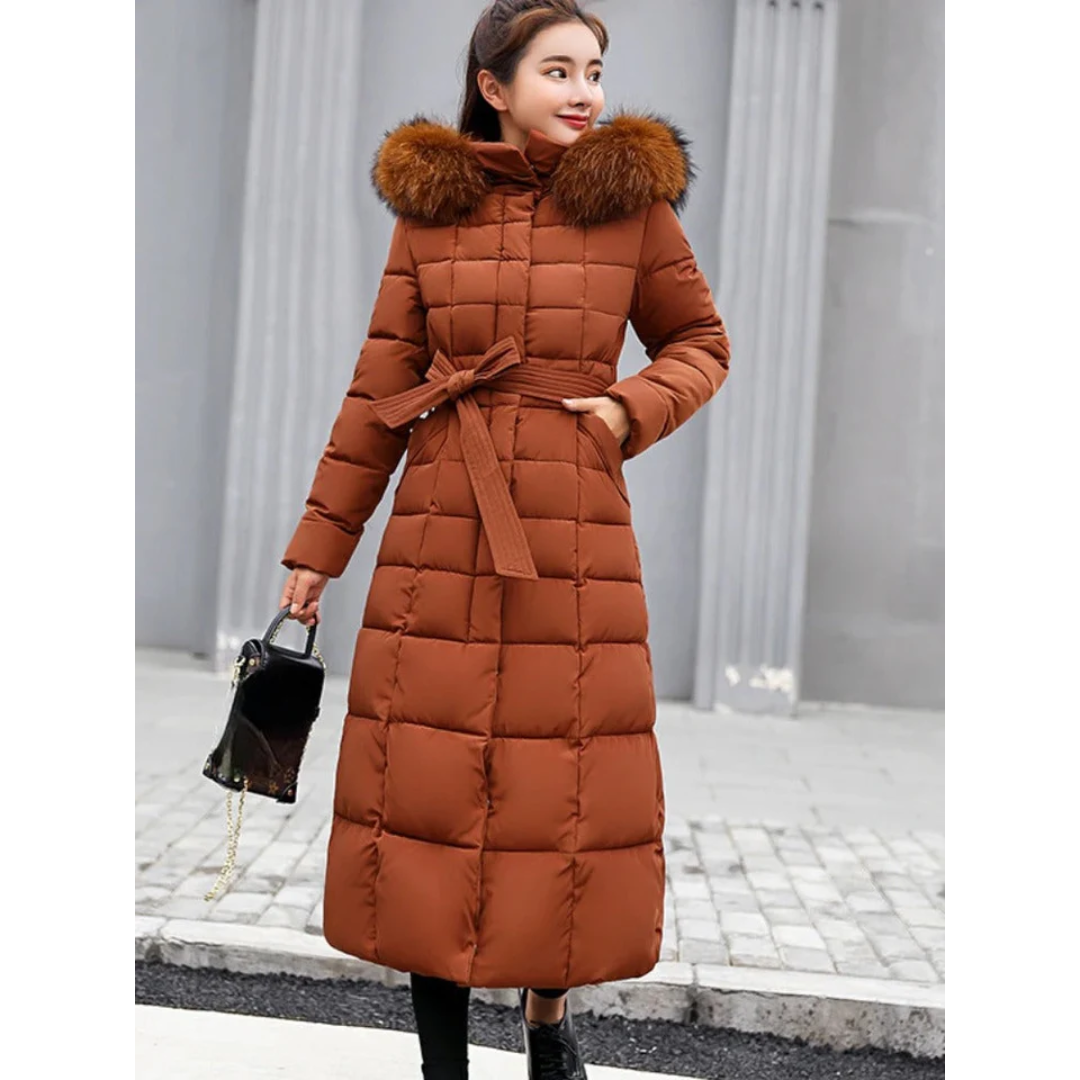 Doudoune longue femme | Veste d’hiver chaude et matelassée