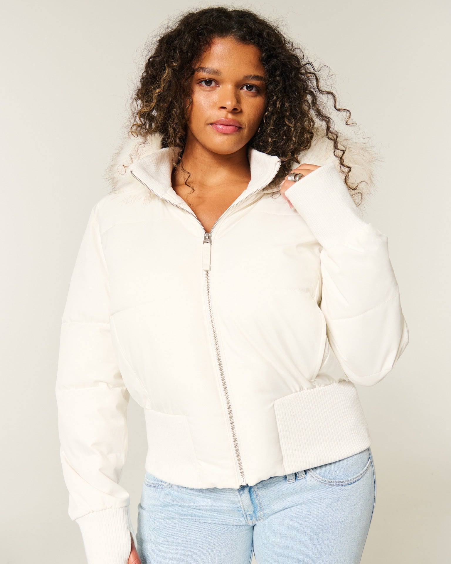 Manteau d’hiver pour femme | Veste longue à capuche amovible
