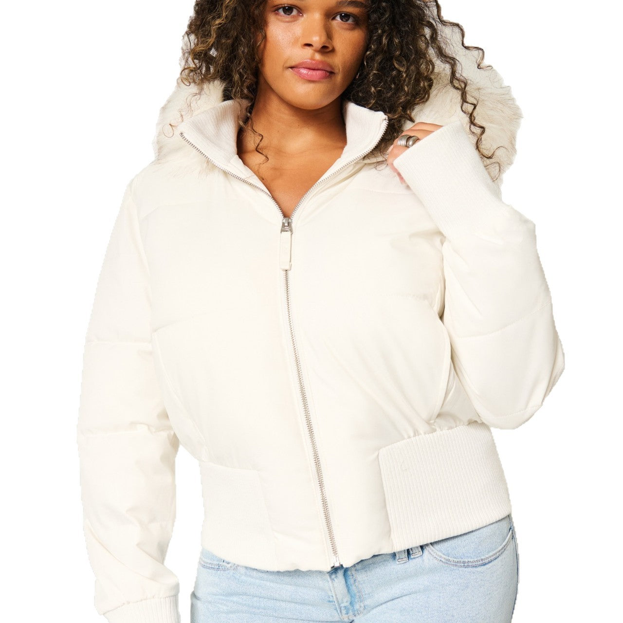 Manteau d’hiver pour femme | Veste longue à capuche amovible