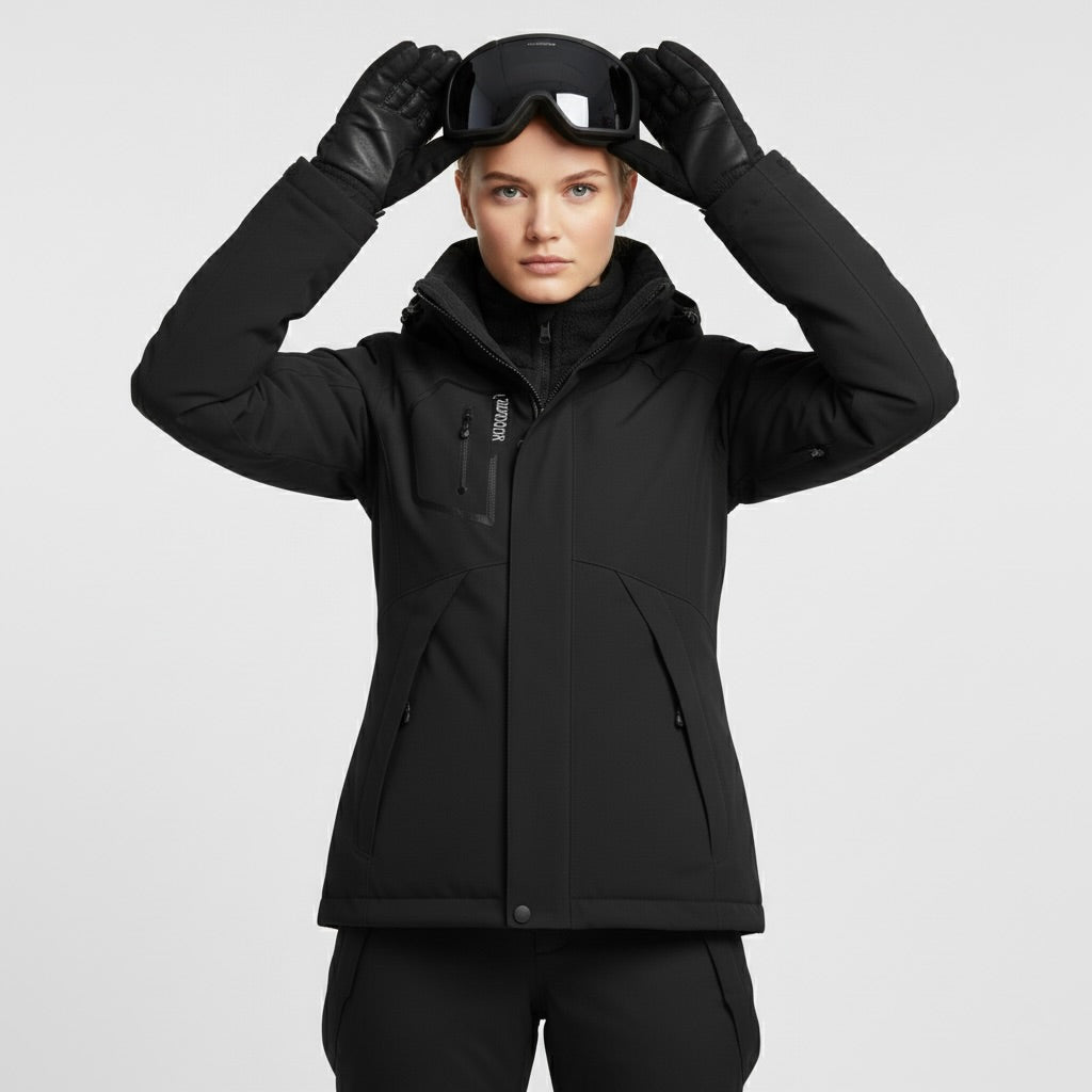 Ensemble ski femme deux pièces veste pantalon imperméable respirant