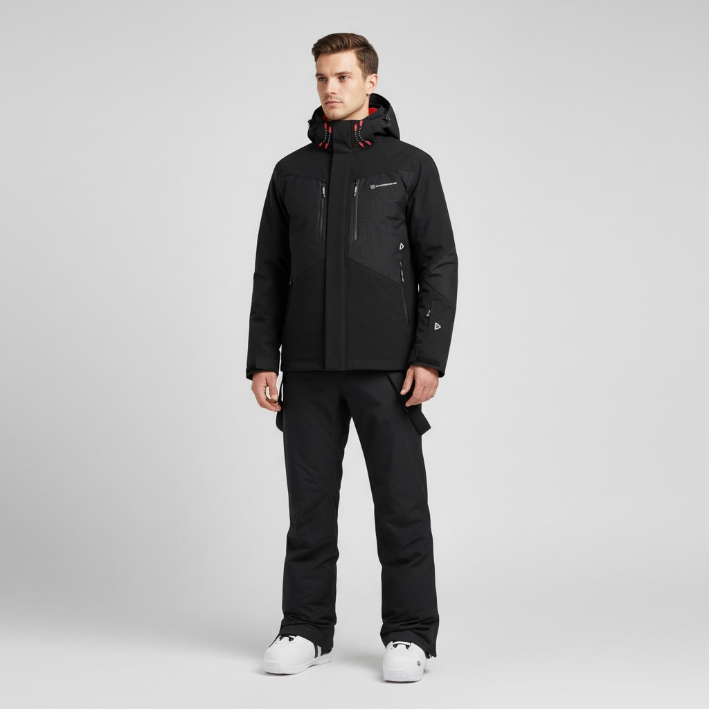 Ensemble de ski homme veste et pantalon usage hivernal