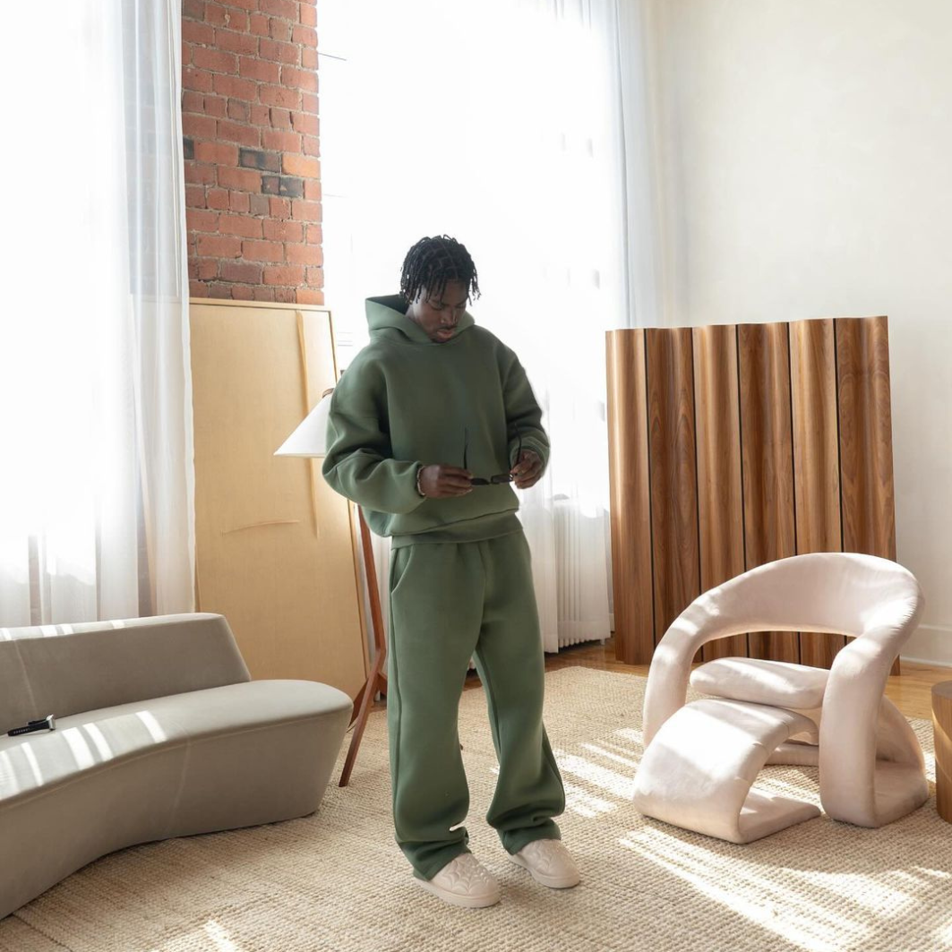 Ensemble pour homme moderne | Ensemble ample confortable hiver