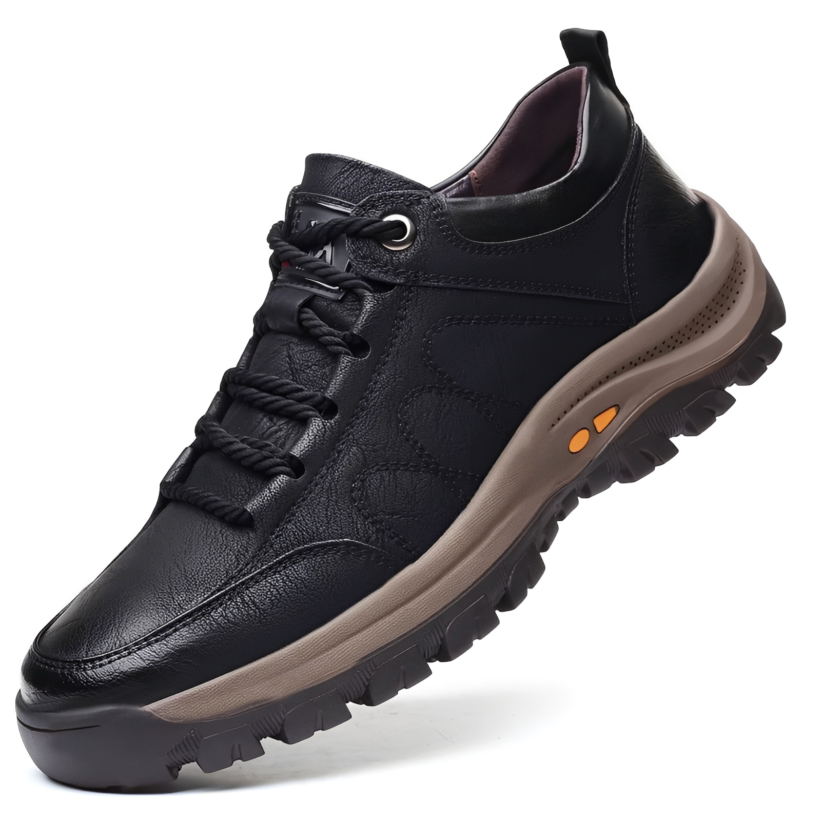 Chaussures basses pour homme à lacets avec semelle épaisse