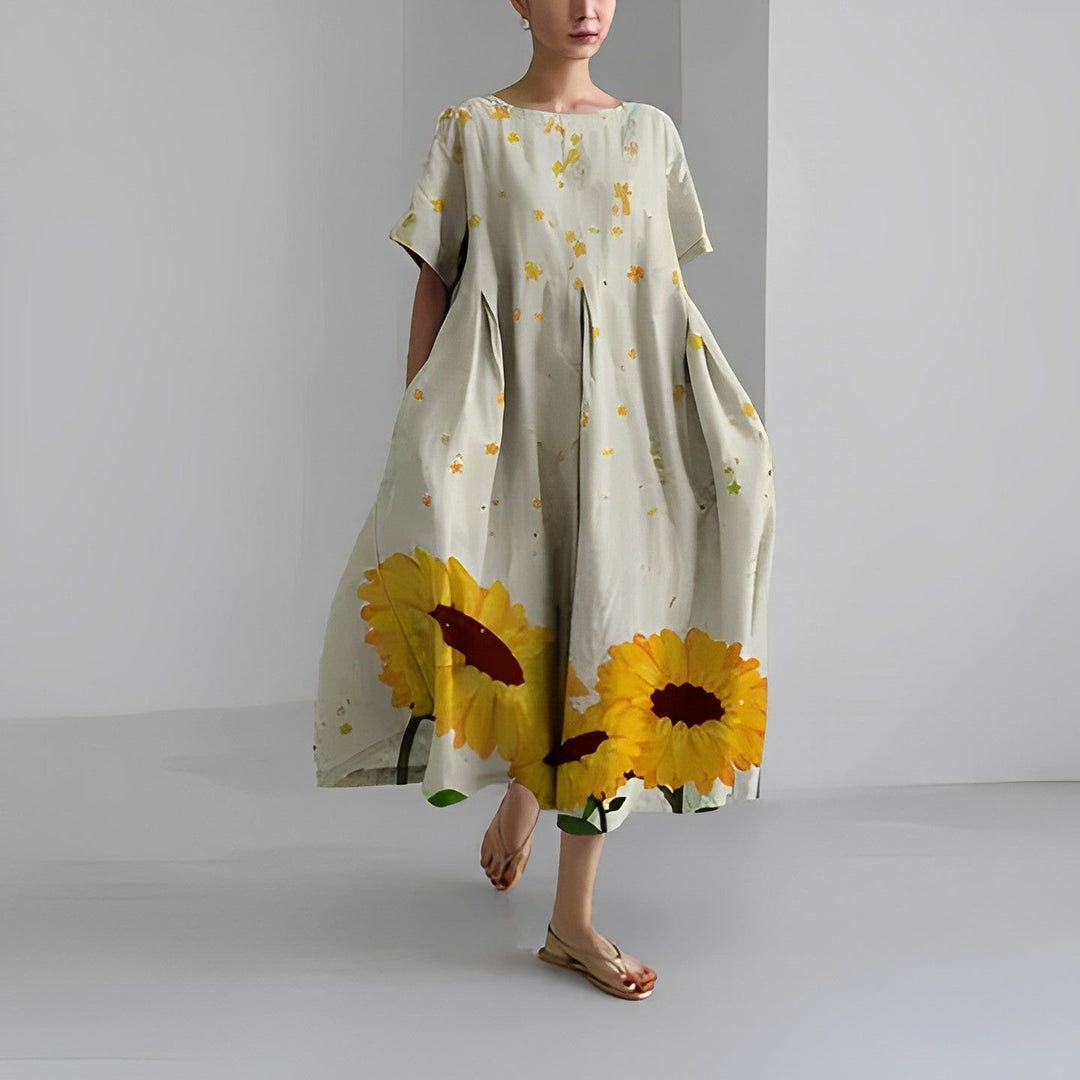 Fleur – Robe Imprimée en Légère