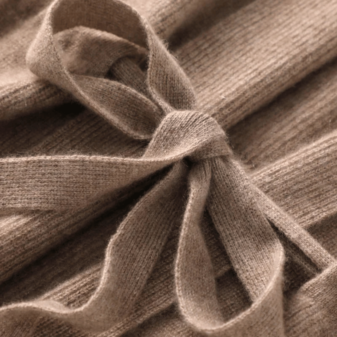 Gilet femme maille ouvert devant ceinture a nouer sans manches