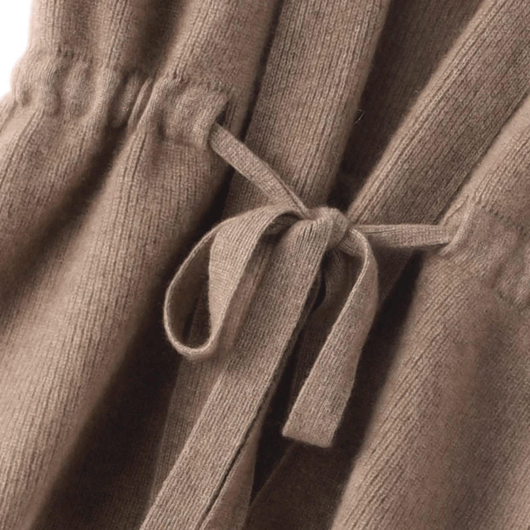 Gilet femme maille ouvert devant ceinture a nouer sans manches