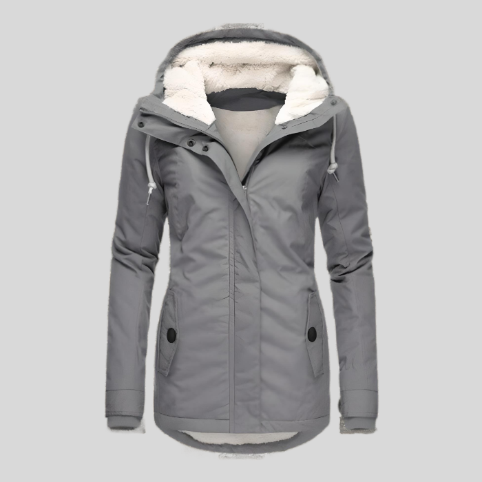 Manteau d’hiver long pour femme | Veste chaude longue à capuche