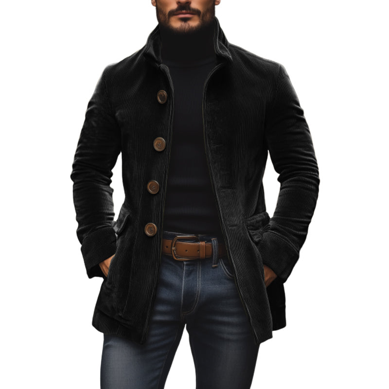 Manteau homme boutonné | Coupe structurée et polyvalente