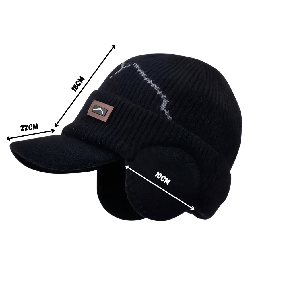 Bonnet hiver unisexe avec oreillettes intégrées usage quotidien