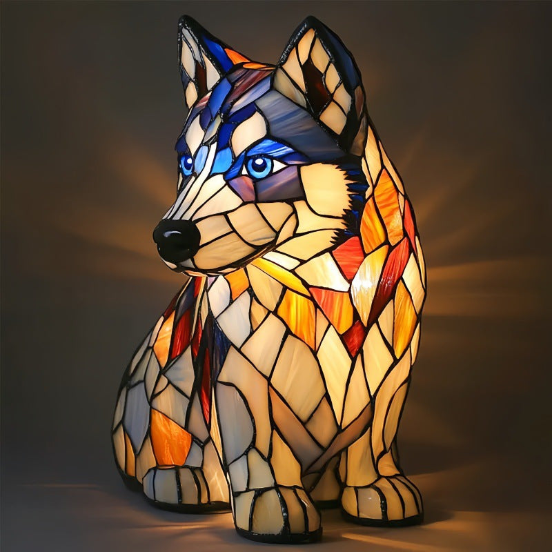 Rex | Lampe magique pour chiens en verre coloré