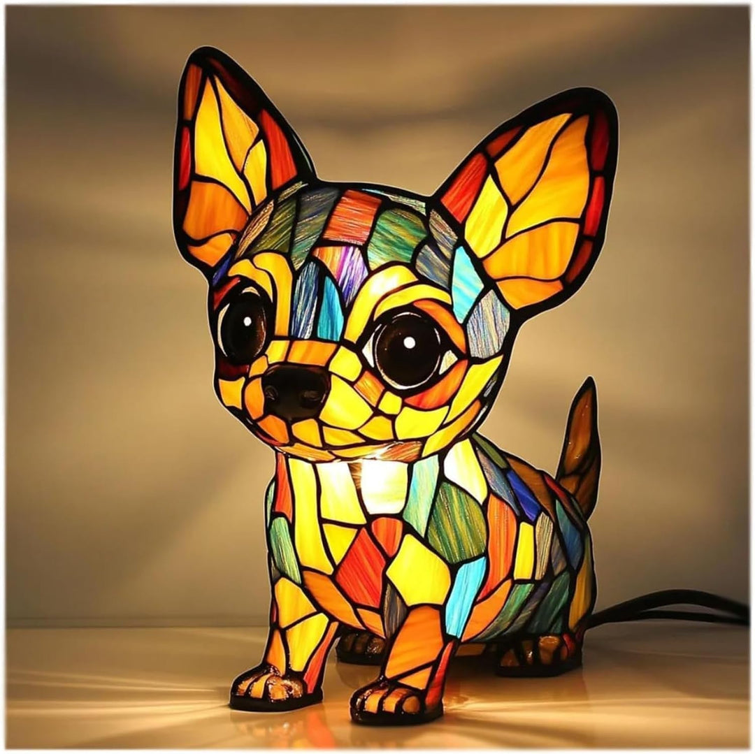 Chacha | Lampe pour chien Magisk en verre coloré