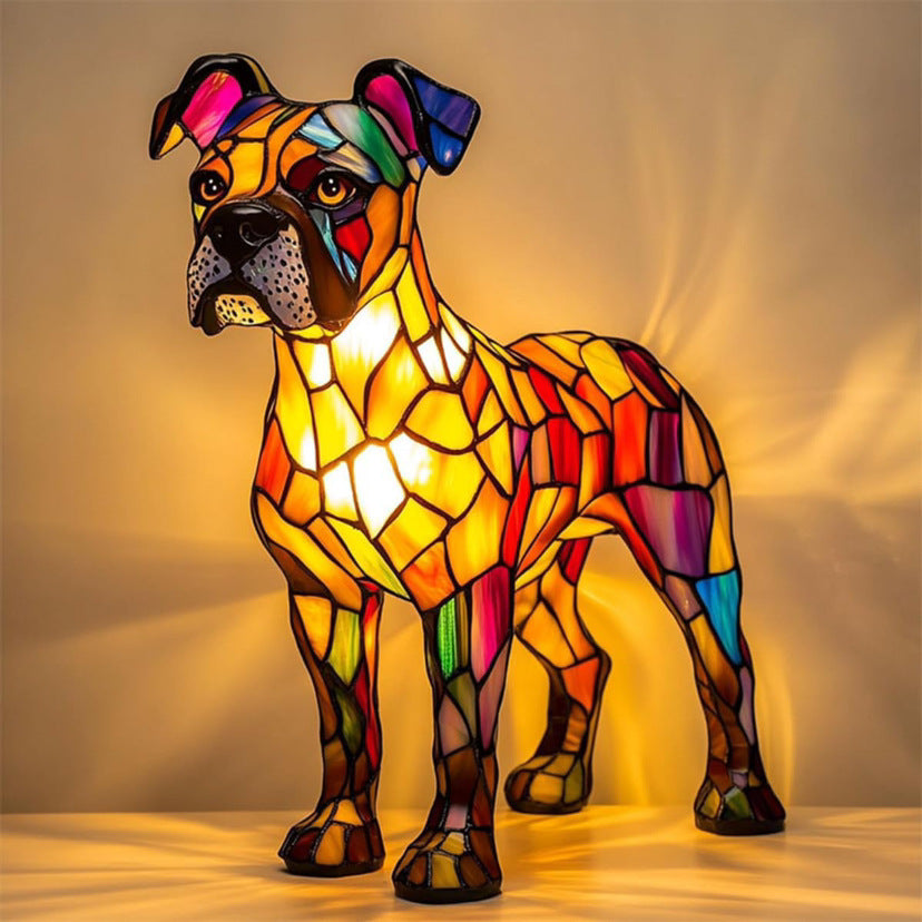 Tyson | Lampe magique pour chiens en verre coloré