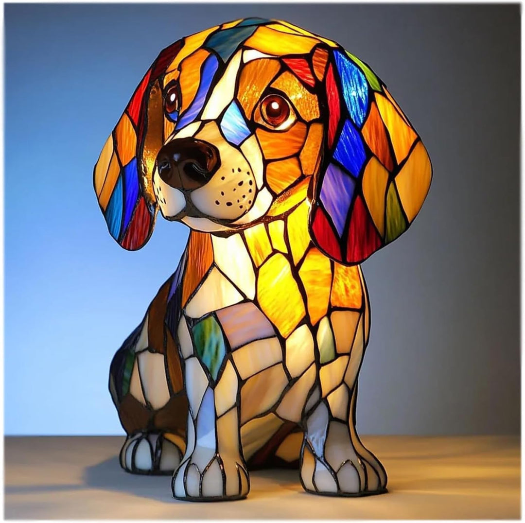 Coco | Lampe magique pour chiens en verre coloré
