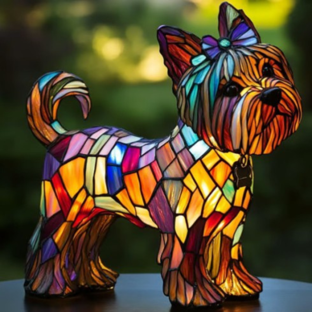 Zouzou | Lampe magique en verre coloré pour chiens