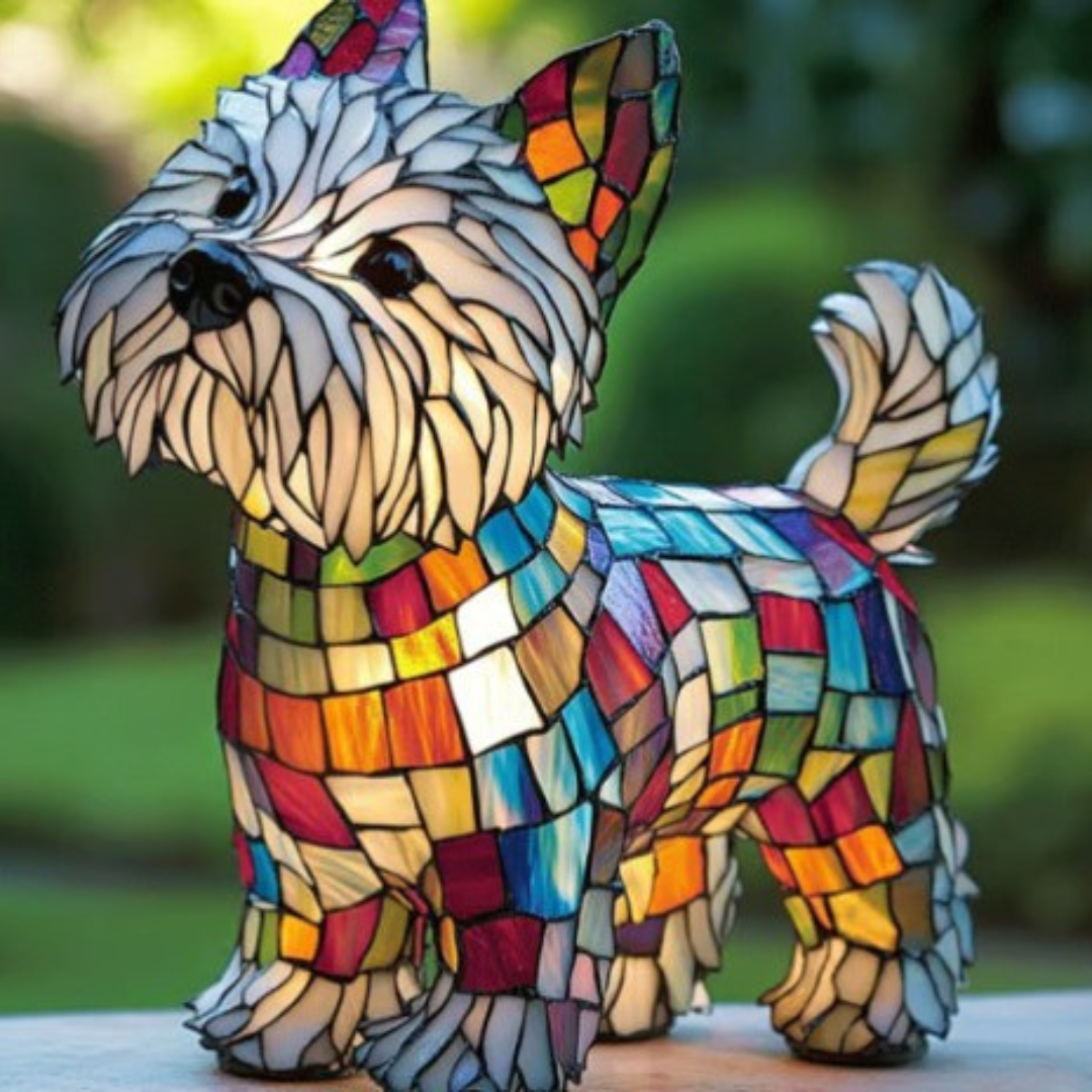 Max | Lampe pour chiens Magisk en verre coloré