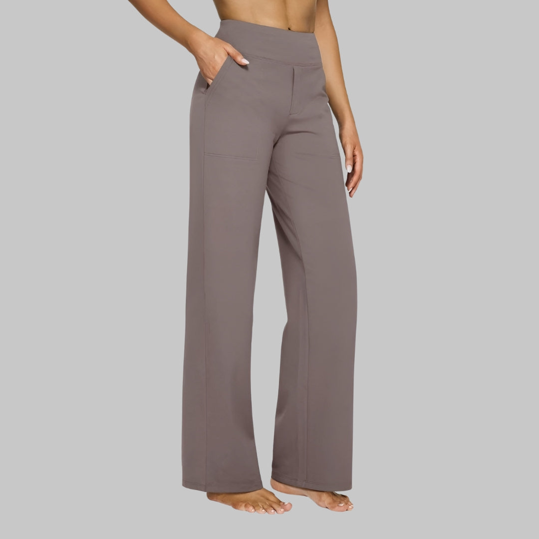 Pantalon stretch femme | Pantalon taille haute confortable au quotidien