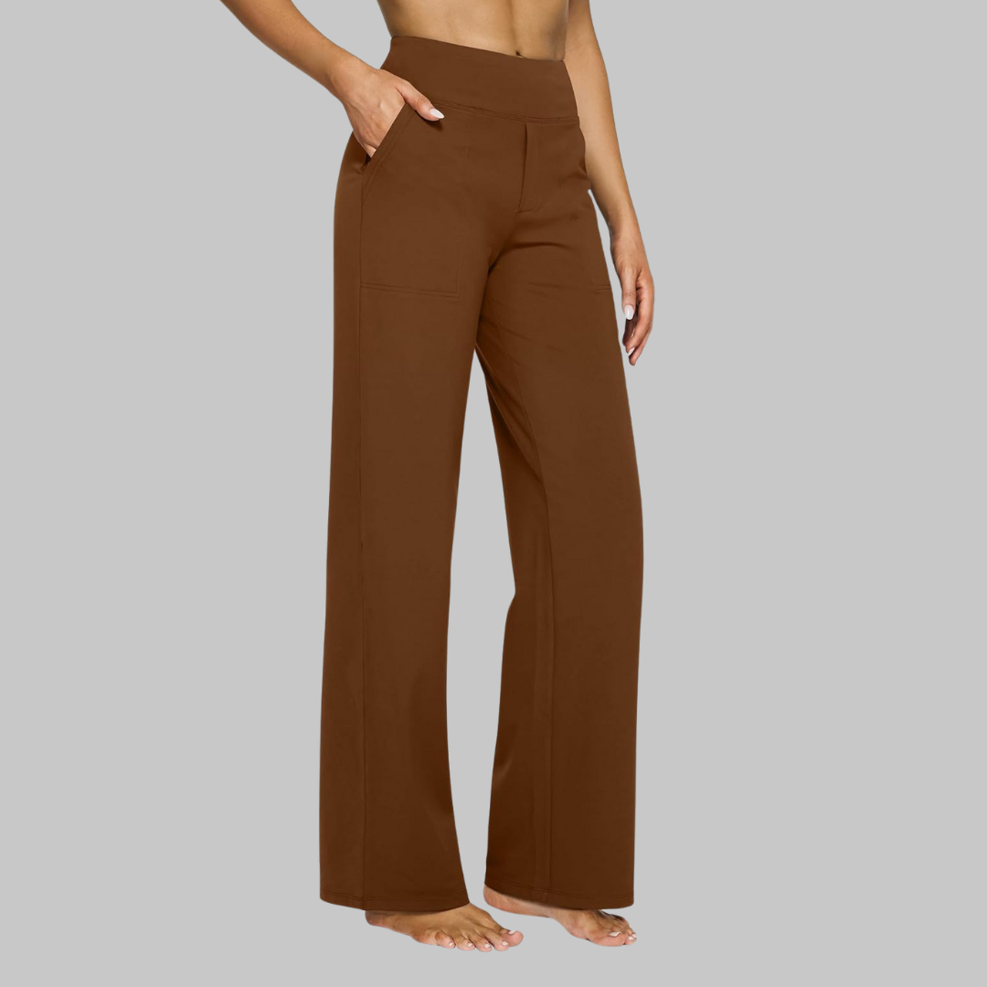 Pantalon stretch femme | Pantalon taille haute confortable au quotidien