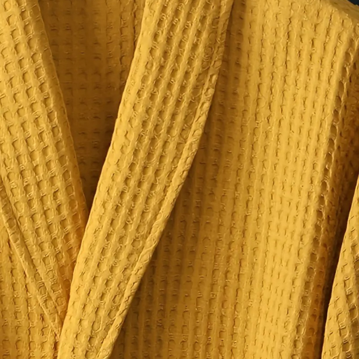 Peignoir spa homme gaufre avec ceinture usage detente