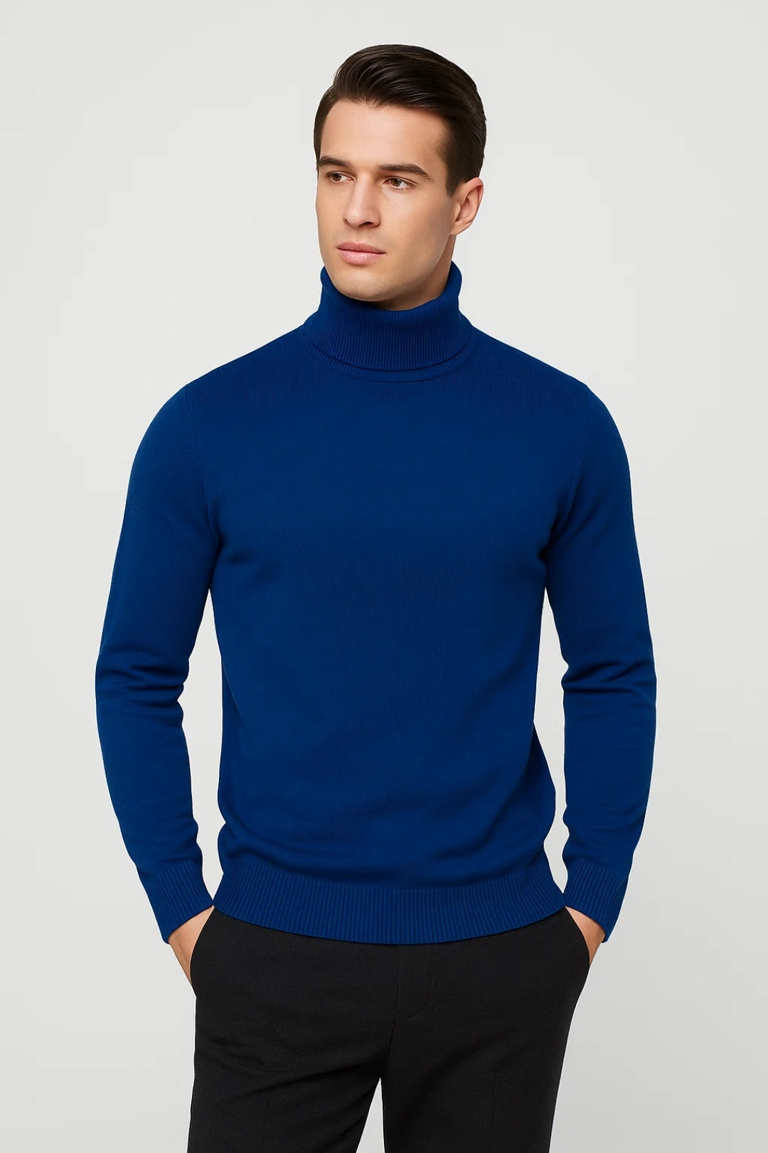 Pull homme col roulé classique | Élégant, sobre et confortable