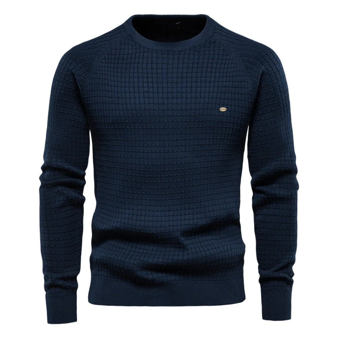 Pull homme à col rond et manches longues | Coupe confortable hiver