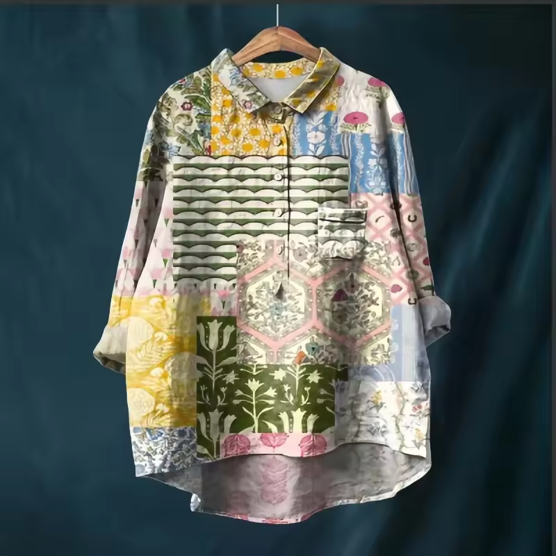 Elle | Klassiek Shirt met Uniek Ontwerp