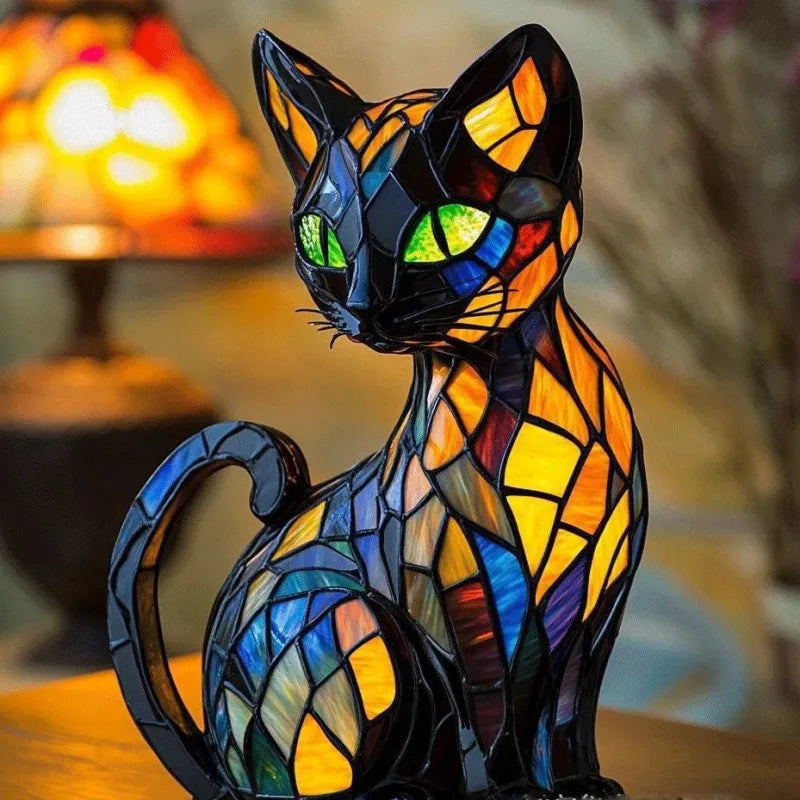 Minette | Lampe magique en verre coloré