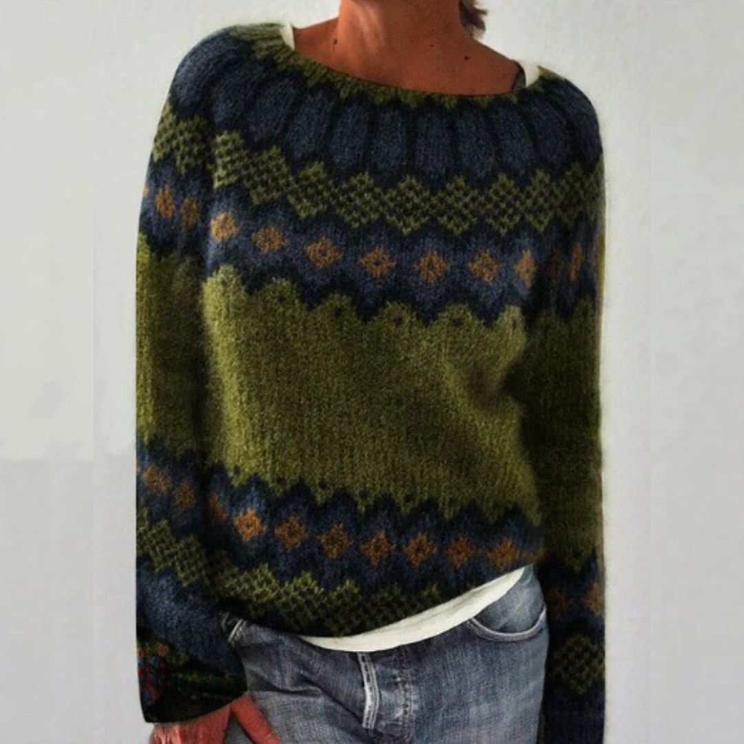 Anita™ - Pull Rétro Convivial