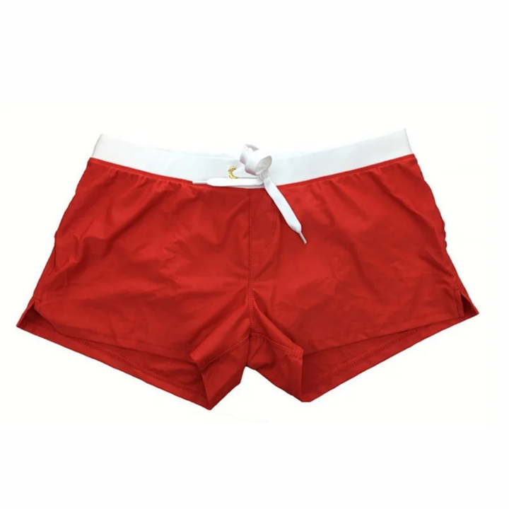 Short de bain homme avec taille ajustable à cordon
