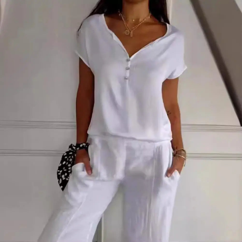 Top d'été pour femme | Col V, manches raglan 2