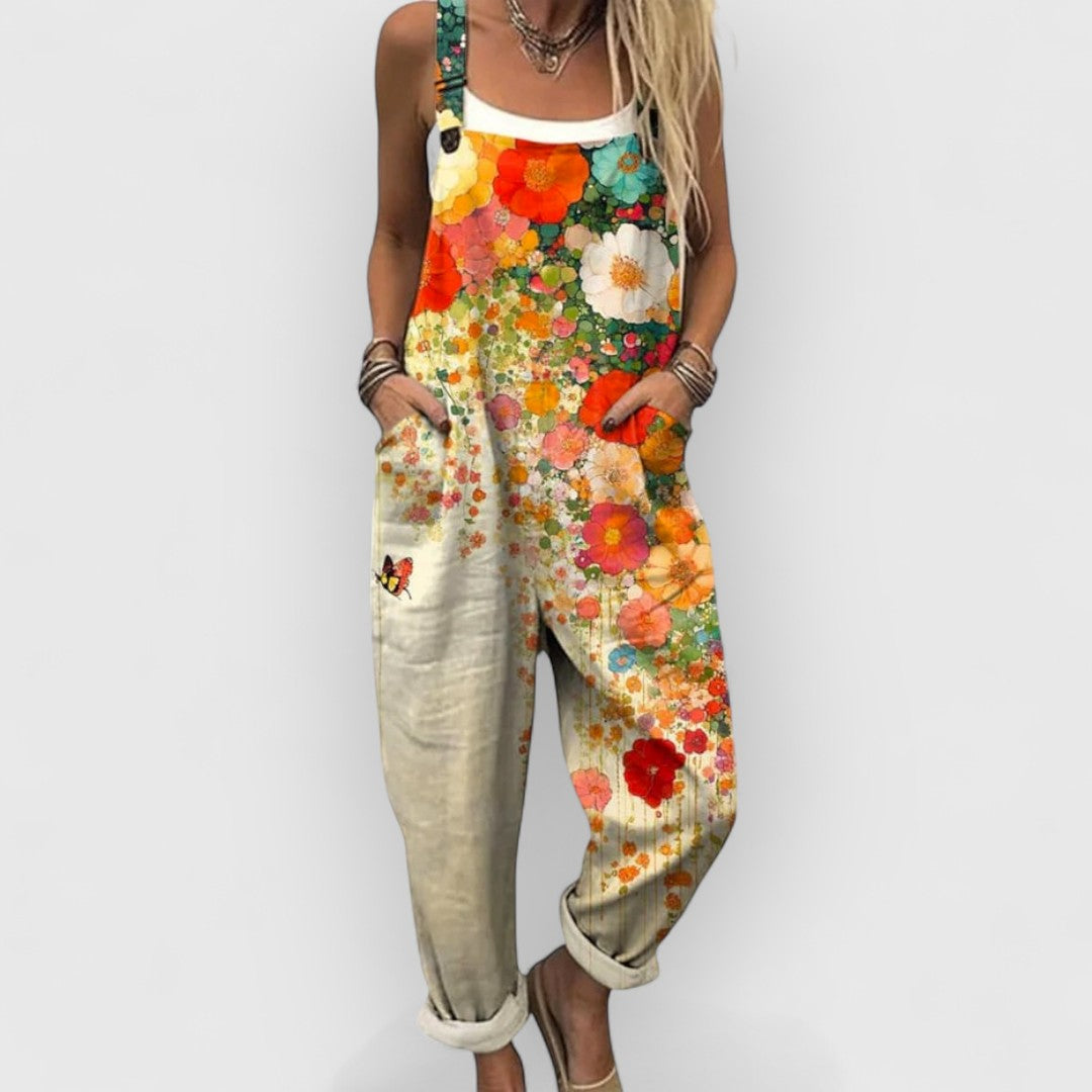 Ester | Combinaison Vintage Florale Artisanale pour un Look Unique