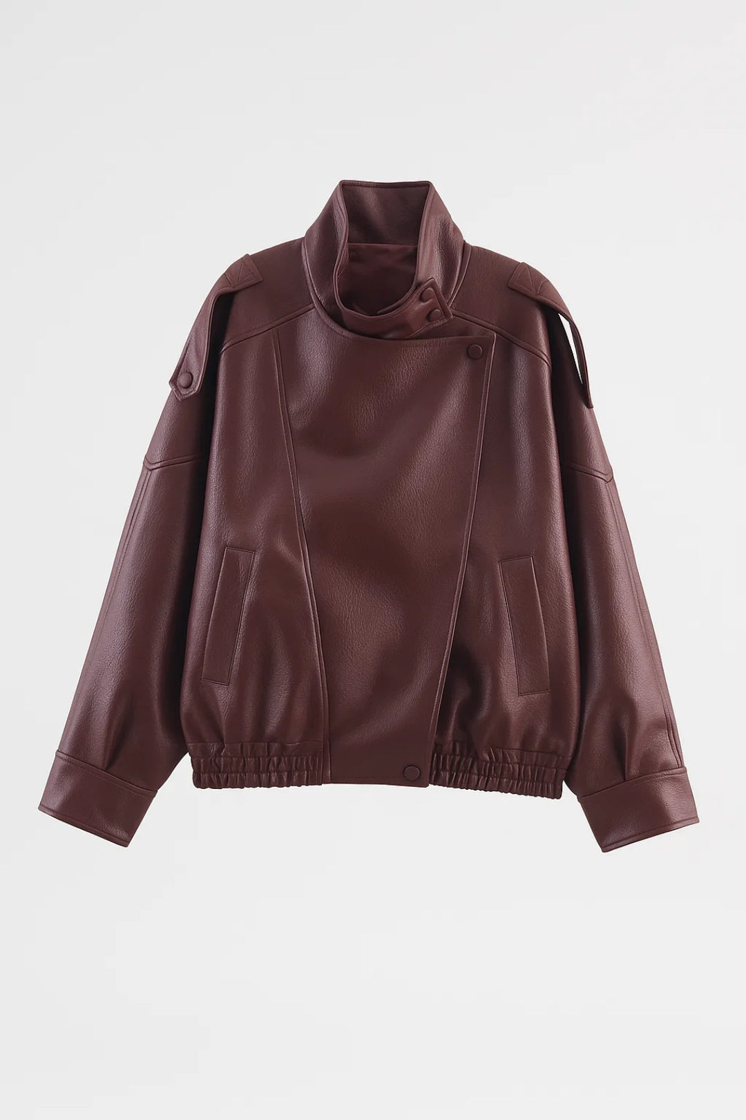 Veste Femme | Coupe Oversize Col Montant | Style Structuré pour Hiver