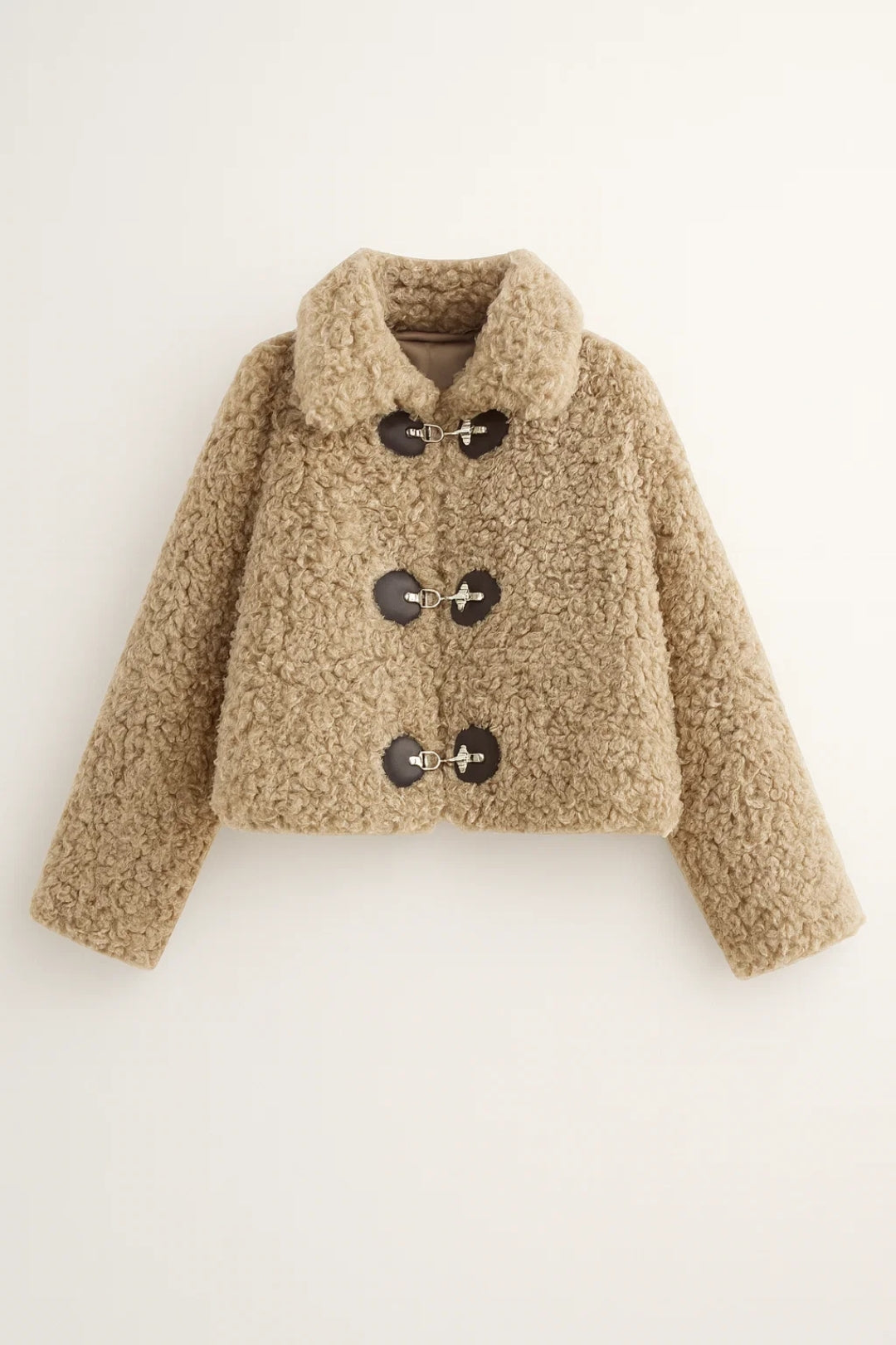 Veste femme effet fourrure | Boutons décoratifs | Style moderne hiver