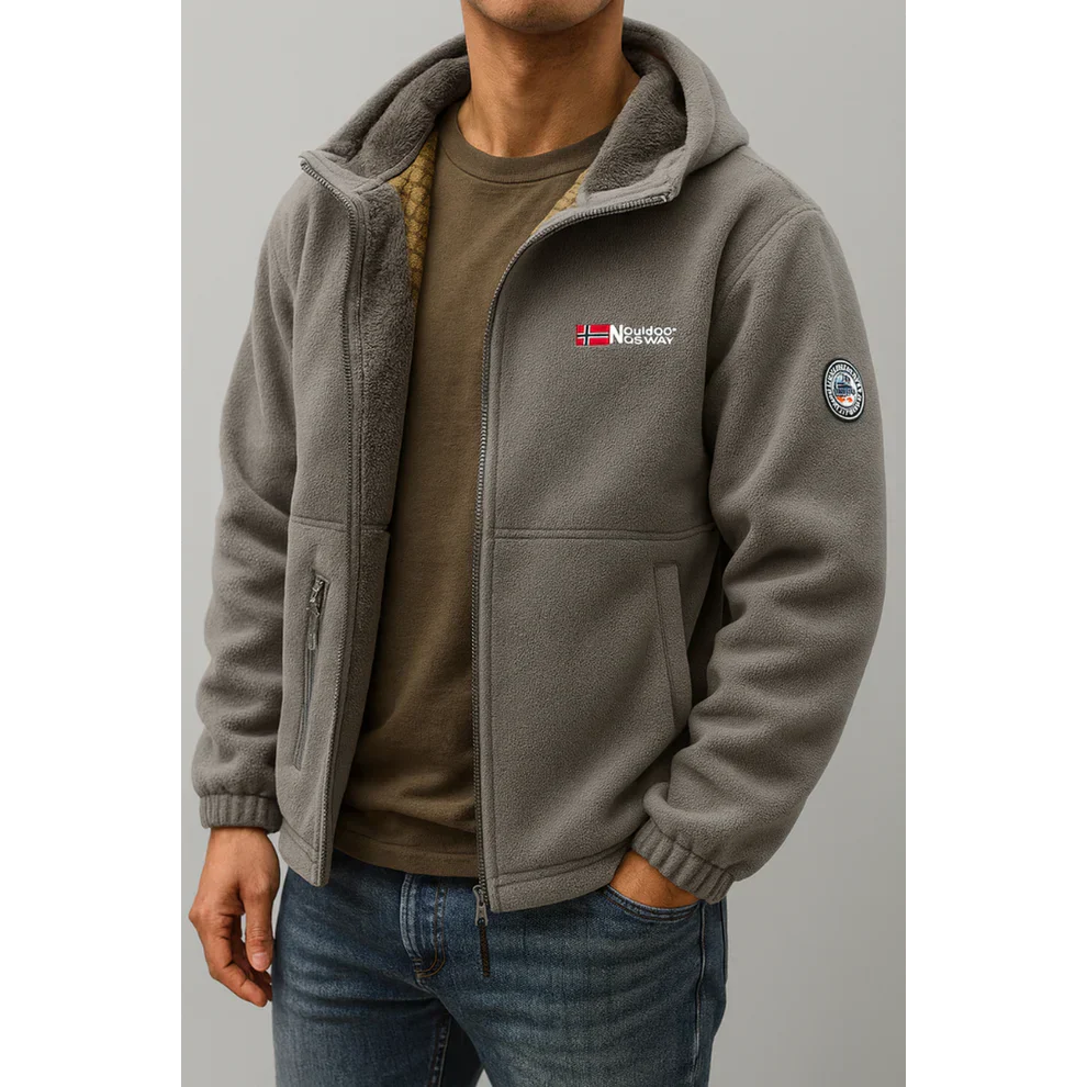 Veste polaire homme à capuche | Confort et chaleur quotidienne