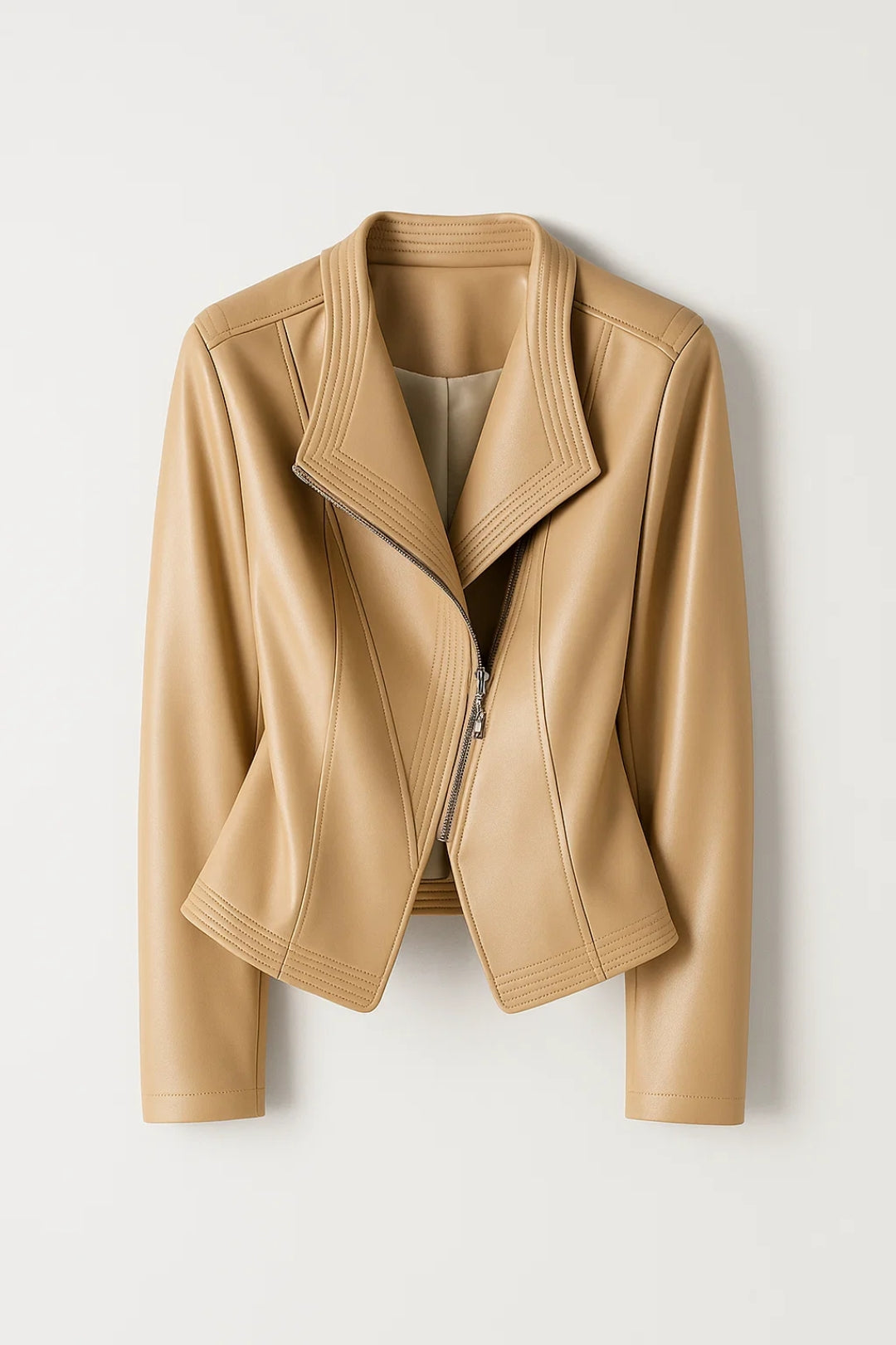 Veste courte structurée femme | Blouson zippé moderne d’hiver