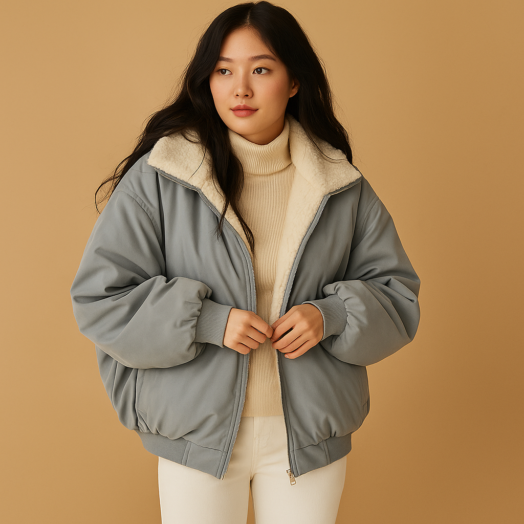 Veste d’hiver courte femme | Veste chaude légère pour la saison