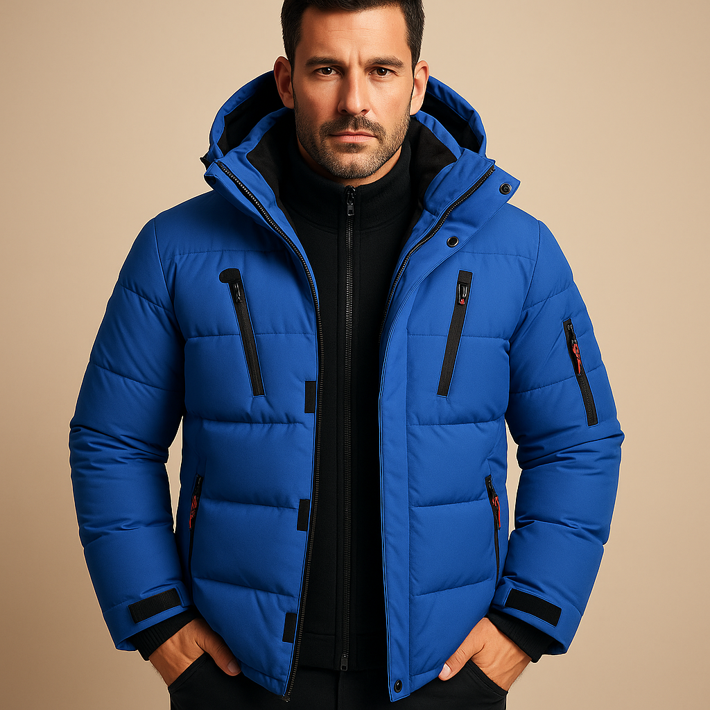 Veste pour hommes | Veste d’hiver avec capuche pour usage quotidien
